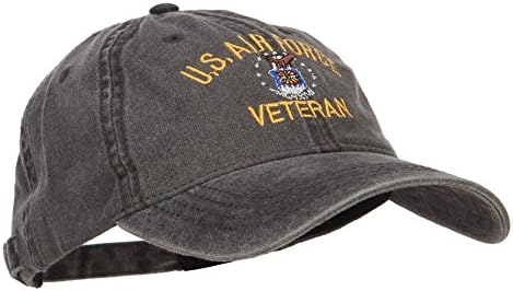 e4Hats.com כובע שטף רקום צבאי ותיק של חיל האוויר האמריקאי