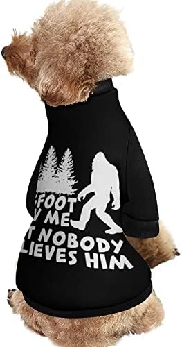 מצחיק Bigfoot ראה אותי מדפיס סווטשירט חיית מחמד עם סרבל סוודר של סוודר לחתול כלבים עם עיצוב