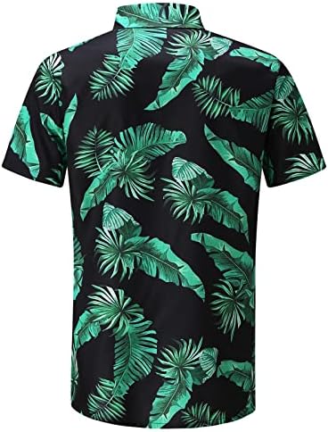 קיץ גברים מודפס שחוף חוף חולצות עליונות חולצות חולצה קצרה אופנה אביב אביב חולצות גברים מזדמנים