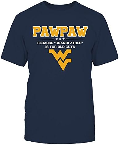 מטפד Fanprint Weast Virginia Mountainers חולצת טריקו - Pawpaw, לא סבא
