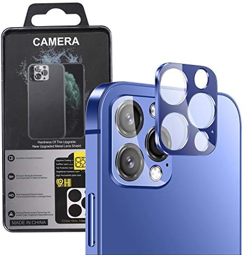 מגן עדשת מצלמה Hyaizlz התואם לאייפון 14 Pro Max Camera Cover מסגרת מתכת 9H זכוכית מחוסמת אייפון