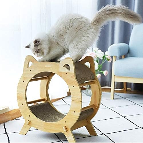 חתולי גלי נייר ספה מיטת חתולי טפרי טיפול צעצועי עץ חתולי בית עם גרדן לוח חתלתול שינה קן שחיקה