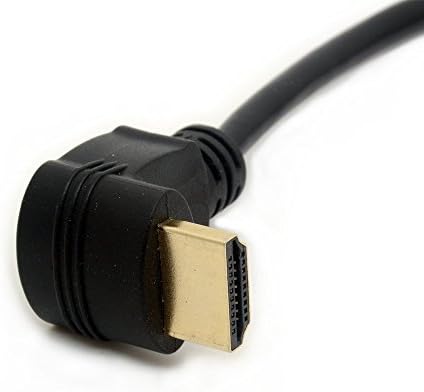 כבל HDMI זווית ימנית HDMI להוביל את הזכר למתאמים נשיים עם Ethernet תומך ברזולוציות 4K UHD 3D עבור