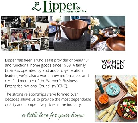 Lipper International Walnut remers Sarers Long Salad, זוג אחד, 13 x 2 1/2 x 5/16 , 2 ספירת