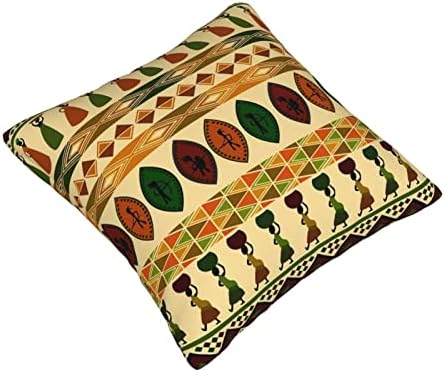ASEELO BOHEMIA בסגנון דפוס אפריקני מסורתי לזרוק כרית, מארז כרית מרובע רך לספה ספה מיטת חדר שינה סלון,