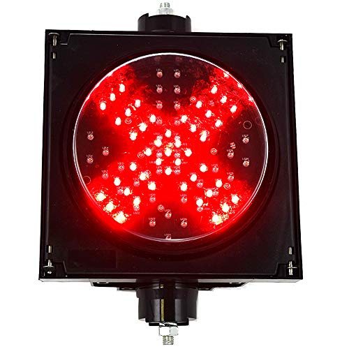 Signaworks LED תאורת עצירה, 1 קטע אור אדום וירוק עדשה בקוטר 8 אינץ