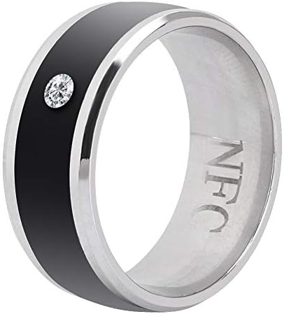 טבעת חכמה, ללא מטען ועומק טבעת חכמה ללבוש אוניברסלי, מכשיר לביש קסמים טבעת אוניברסלית לטלפון נייד, NFC טבעות