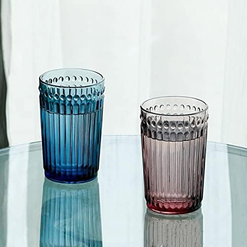 כוסות שתייה של Gaolinci סט של 6 - כולל כוסות ויסקי של 10 גרם, כוסות כדורגל של 13 גרם, חומרים צבעוניים כלי