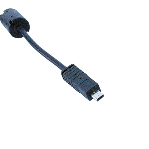 כבל / כבל USB של HQRP תואם ל- Pentax I-USB7 / IUSB7, Optio 43WR, 450, 550, 555, A30, A40 מצלמה דיגיטלית