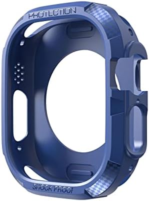 SDUTIO תבנית סיבי פחמן מארז שעון Apple Watch Ultra 49 ממ TPU Case Case Parement Frame Fabper for