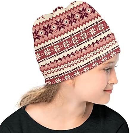 BABRUKDA ילדים חורפים כובע סרוג כובעים חמים כובעים כובע גולגולת כפה לבנות בנות כיסוי ראש