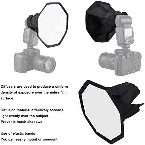 מצלמה Softbox, צילום SoftBox Nylon מתומן 20 סמ מתקפל אור פלאש מפזר Softbox עם שקית אחסון לצילום