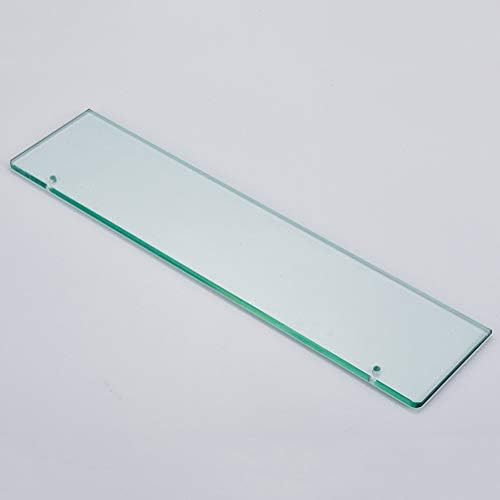 מדפי זכוכית אמבטיה של Zhanmam עם קיר מסילה מגבת רכוב נירוסטה מקלחת מלבנית סלסלי סל חלודים לבן 50 סמ