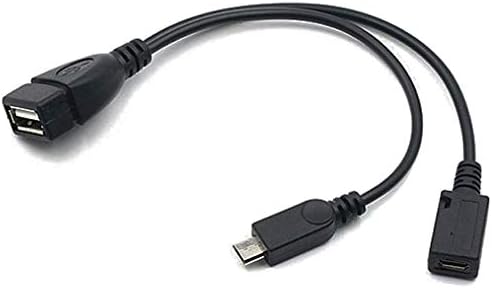Auvipal 2-in-1 Micro USB ל- USB מתאם עבור Firestick 4K, PlayStation Classic, Raspberry Pi Zero, Sega Genesis