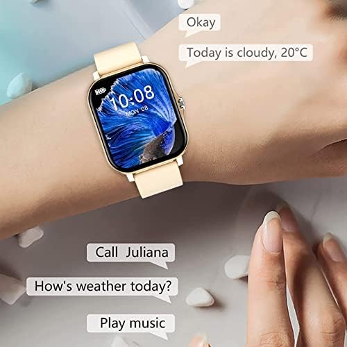 שעון חכם של Moresec לאייפון אנדרואיד, שעון חכם שיכול להתקשר לטקסט, IPS 1.7 אינץ