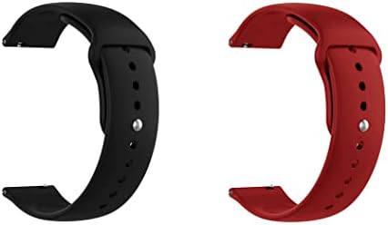 רצועת שעון מהדורה מהירה אחת מהירה תואמת ל- Huawei Watch Fit 2 מהדורה קלאסית סיליקון רצועת שעון עם מנעול כפתורים,