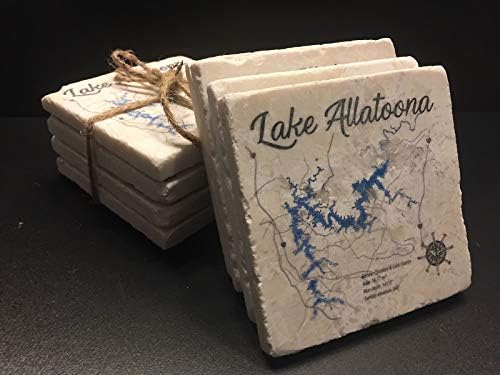 תחתיות אריחי טרוורטין של אגם אלטונה