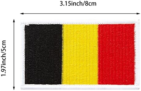 4 יחידות טלאי דגל בלגיה בלגיה, טלאים טקטיים טקטיים טקטיים טקטי טקטי טקטי טקטי תרמילים.