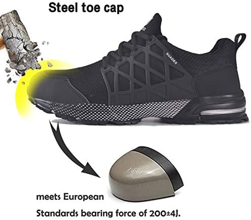 נעלי אצבע פלדה בלתי ניתנות להריסה גברים נשים נעלי עבודה קלות משקל לגברים נעלי בטיחות הבוהן מרוכבות נוחות