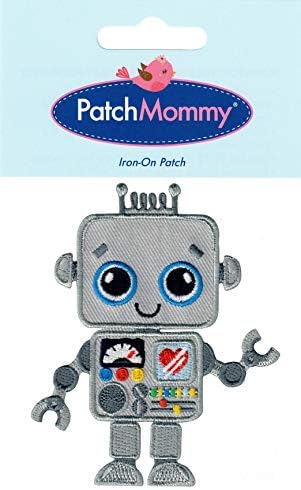 טלאי רובוט PatchMommy, ברזל על/תפור - אפליקציות לילדים ילדים