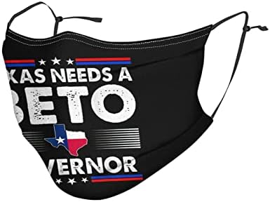 Beto Orourke למושל טקסס 2024 Washable_mask unisex פנים בנדנות למבוגרים הפה לשימוש חוזר המכסה הגנה