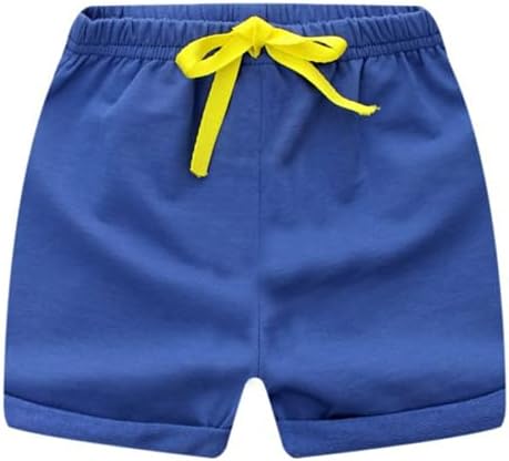 ג'גרוב פעוט בנים בנות מכנסיים קצרים 3 חבילה ילדים קטנים כותנה ספורט מכנסיים קצרים בקיץ צבע אחיד מכנסיים קצרים