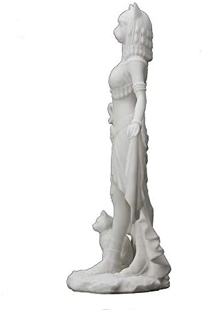 עיצוב ורונזי 10 שרף גבוה שיש שיש גימור Bastet Bastet Goddess of Protect