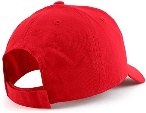 CRAMILCREW אדום אפור ארהב דגל דגל גודל נוער כותנה כובע בייסבול מובנה