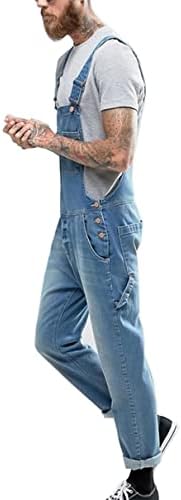 ג'ינס לגברים סרבלים סרבי ג'ינס רזה של ג'ינס מקשה אחת