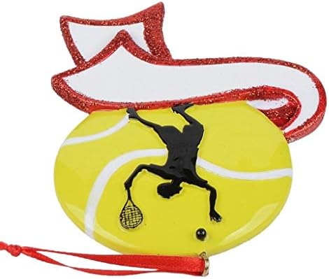 טניס מותאם אישית קישוטי חג המולד 2022 - קישוט כוכב טניס פולירסין - קישוטי מעריצי ספורט - מתנות טניס לגברים,