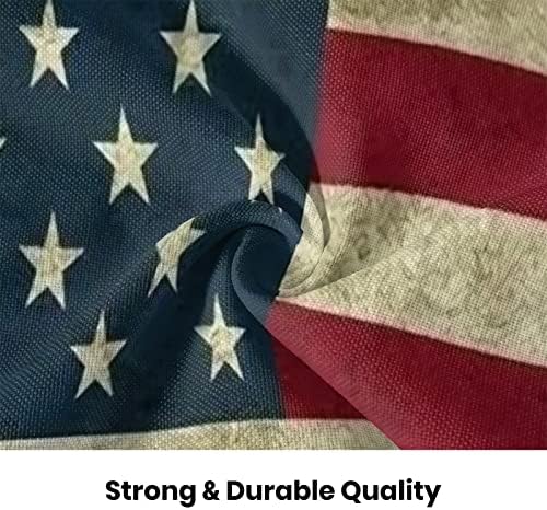 Cxmeifly וינטג 'כרית דגל אמריקאית מכסה סט כרית בגודל 18x18 אינץ