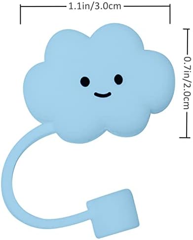 מכסה ענן קש כיסוי ענן ענן קש כותרת מכמורת מכסה כובע ענן עבור לשימוש חוזר ענן צורת קש מגן חד פעמי קרח חבילות לילדים