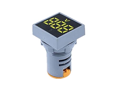 UNCASO 22 ממ מיני דיגיטלי ריבוע AC AC 20-500V מתח מתח מתח מד כוח LED PUMER תצוגת מנורת LED