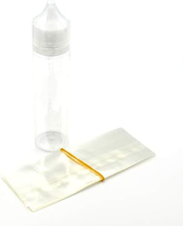 חלקים XMeifei 10000 יחידות PVC SCRINC SILT SIEL לחותם 60 מל בקבוק פלסטיק ברור חום חום מכווץ צינור סרט