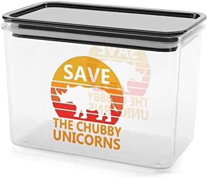 לחסוך את שמנמן חדי קרן אחסון קופסא פלסטיק מזון ארגונית מיכל מיכלי עם מכסה למטבח
