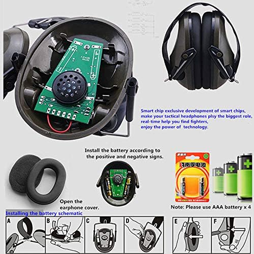 Fireclub חדש TAC 6S אנטי-רעש אוזניות אוזניות צילום טקטי טקטי אוזניות אוזניים אלקטרוניות מרופדות