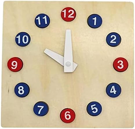 זמן הוראת שעון שעון צעצוע עץ למידה מעץ שעון זמן הוראה עזרים צעצועי למידה מוקדמים