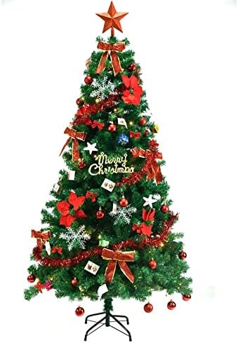 Jxang crypto ידידותי לסביבה PVC עץ חג המולד קישוטים לחג המולד 1.8 מ 650 ענפים