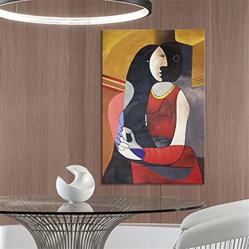 Yehei picasso בסגנון ציור אישה, ציור שמן צבוע ביד, קישוט קיר ארט מופשט לסלון, חדר שינה, משרד, מלון,