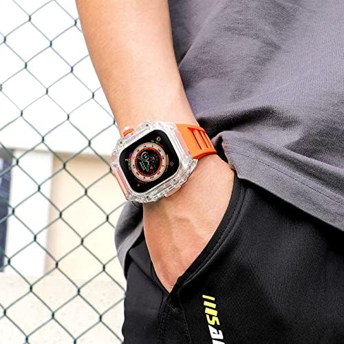 Sawidee Urban Sport Mod ערכה ל- Apple Watch Ultra 49 ממ סדרה 8 7 6 5 4 4 SE צמיד רצועת צמיד שעון קלה חובה מחוספס