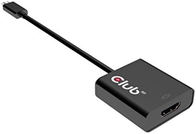 Club 3D USB C ל- HDMI מתאם עם HDR- 4K 60Hz- USB 3.1 סוג C לממרת צג HDMI, CAC-2504