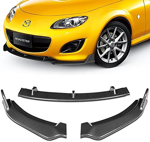 שפתון קדמי Q1-טק מתאים לתואם לתואם לשנים 2009-2013 Mazda Miata MX-5, שפתיים קדמיות שפתיים ספוילר אוויר