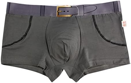 BMISEGM מתאגרפים תחתונים תחתונים זכר תחתונים תחתונים נושמים מכנסיים כותנה חגורת כותנה מכות ניקוד גברים