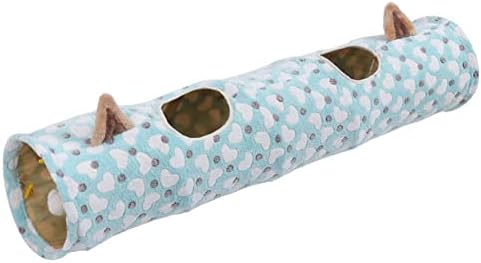מיטת מנהרת חתול של נרקנטון עם צינור כרית צעצוע באוקספורד בקוטר גדול קפלים מאריכים קפלים מתאימים לחתולים
