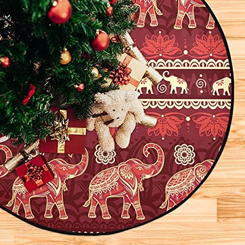 פילים מחצלת עץ חג המולד עץ עץ עמיד למים שטיח מחט