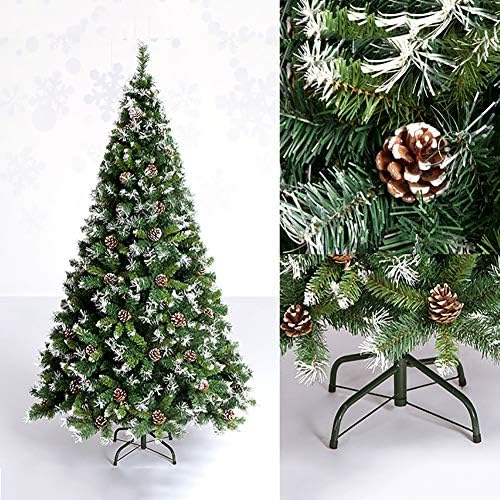 4ft מלא מלאכותי עץ חג המולד שלג/נוהרים ענף צירים נוהרים טיפים לקישוט קונוסים עץ חג המולד לא עץ