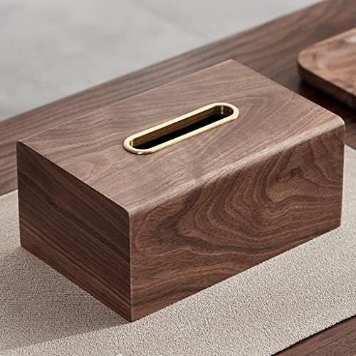 ZCMEB מעץ מלא פליז קופסת רקמות סלון קופסת מפית קופסת שולחן עבודה שולחן עבודה מעשית תיבת מיצוי נייר מעשית