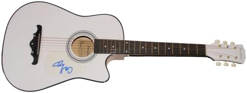 אדם סנדלר חתם על חתימה בגודל מלא גיטרה אקוסטית ג 'יימס ספנס אימות ג' יי. אס. איי. קואה - סאטרדיי נייט לייב סטרדיי
