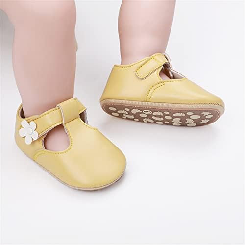 נעלי פעוט תינוקות תינוקת קישוט פרחים נעלי נסיכה עור נעליים מזדמנים יחידות רכות לתינוק