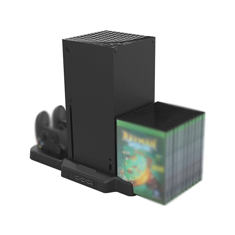 מתאם מטען קונסולת משחק 3 ב 1 USB 2.0 רכזות טעינה בסיס תחנת טעינה עבור Xbox Series X Console